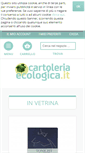 Mobile Screenshot of cartoleriaecologica.it